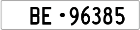 Truck License Plate